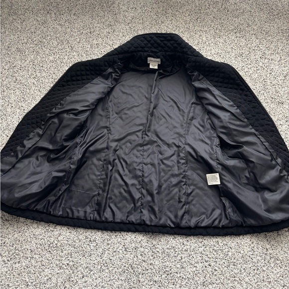 St. John’s Bay Women’s Lined Quilted Coat, Black, Size Large - Picture 3 of 9